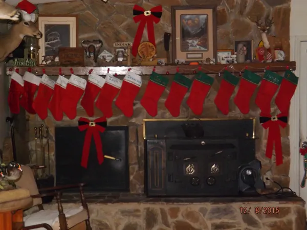 Stocking were hung by the Chimney thumbnail