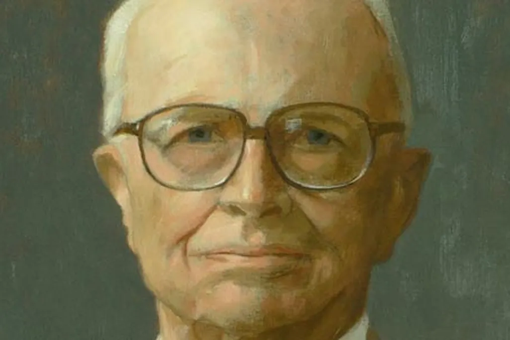 Thomas Buechner portrait of Bill Zinsser