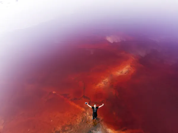 Selfie at Wulan Lake thumbnail