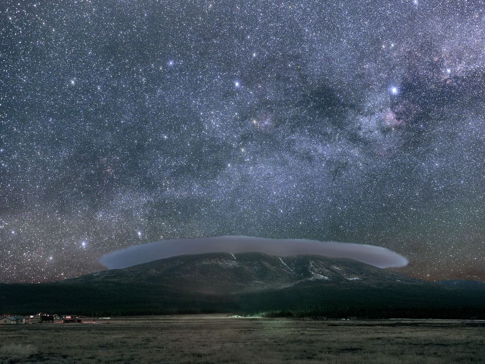 Flagstaff night sky with stars