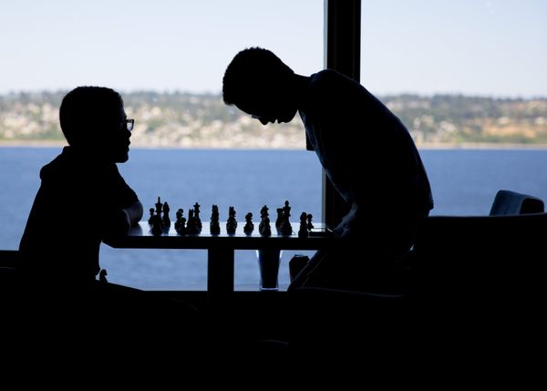Chess in silhouette thumbnail