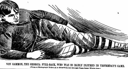 Richard Von Gammon, a football casualty of 1897