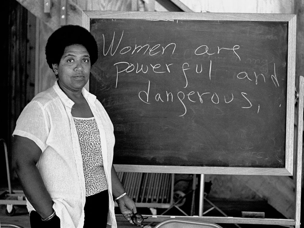 Audre Lorde lectures students