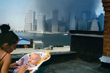 After hearing about the attacks, Jenna Piccirillo took her son Vaughan and headed to the rooftop of her Brooklyn home.