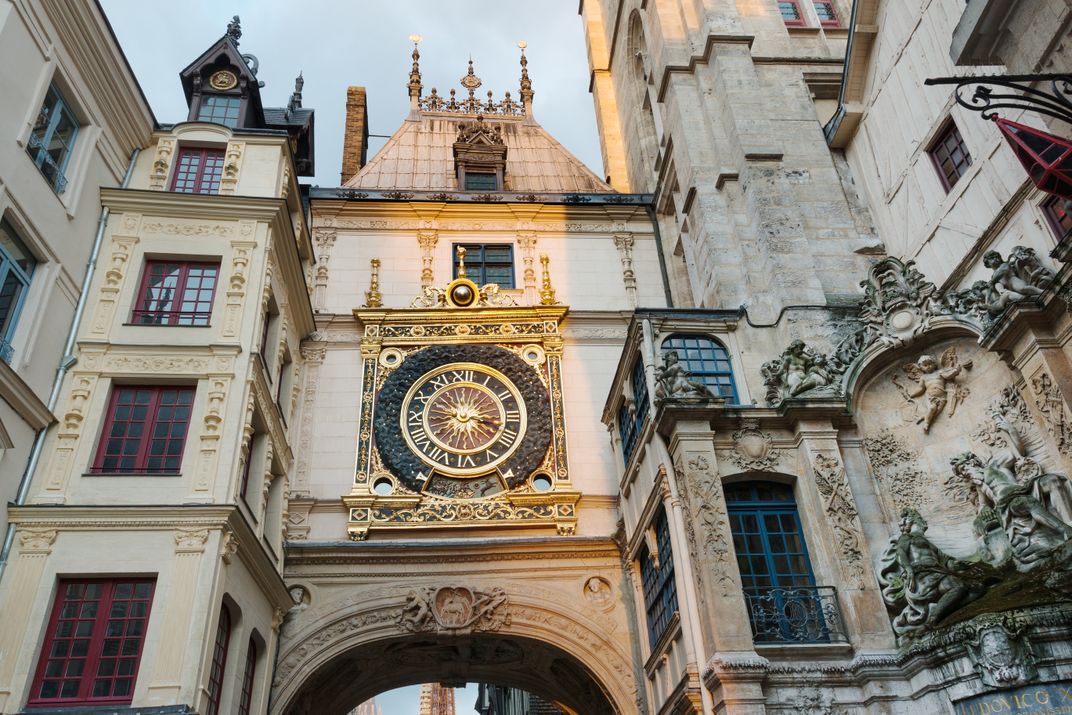 The famous Gros Horloge in Rouen