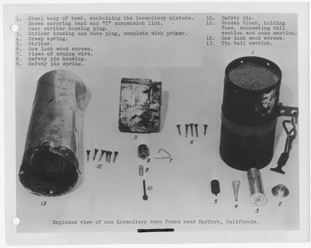 details of Japanese balloon bomb