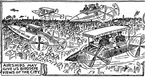 "Airships may give us a birds eye view of the city."