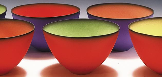 Luminescent bowls by Emily Rossheim