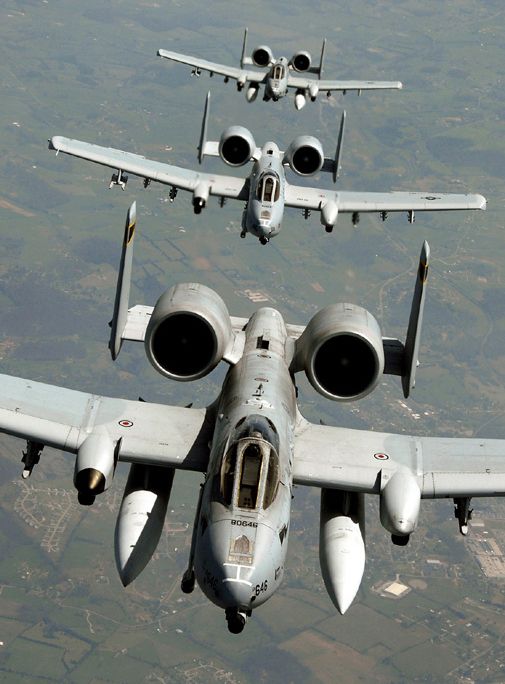 A trio of A-10s heads for a new home in Arkansas.