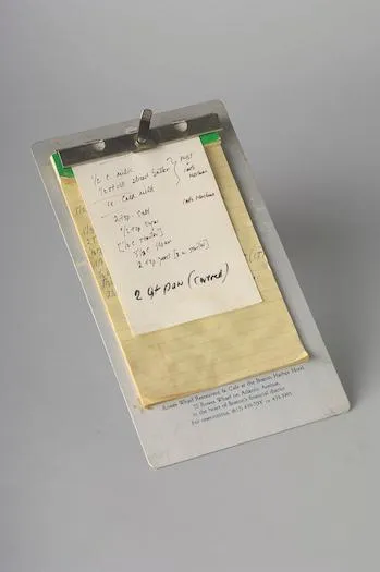Julia Child’s handwritten recipe