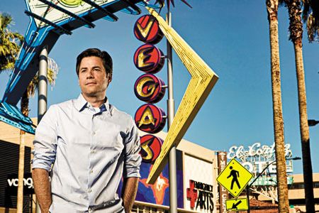 "You have to be grateful in Vegas. It's the great lesson of the city, the thing I'm taking as a souvenir," says J.R. Moehringer.