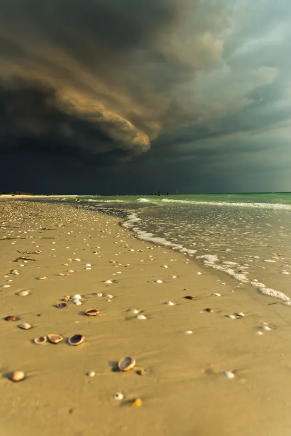 Stormclouds over Honeymoon Island Beach thumbnail