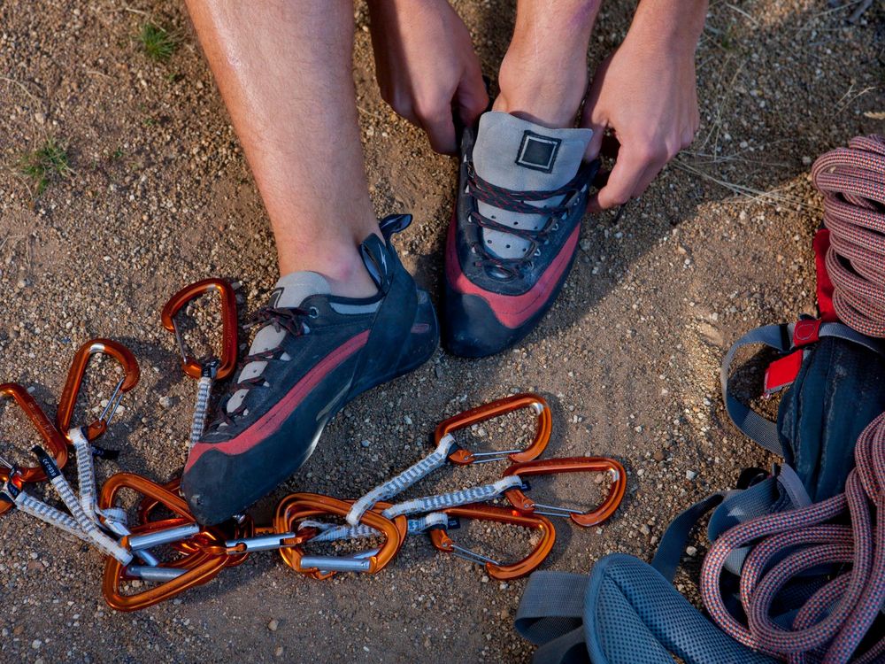 Climbing shoes