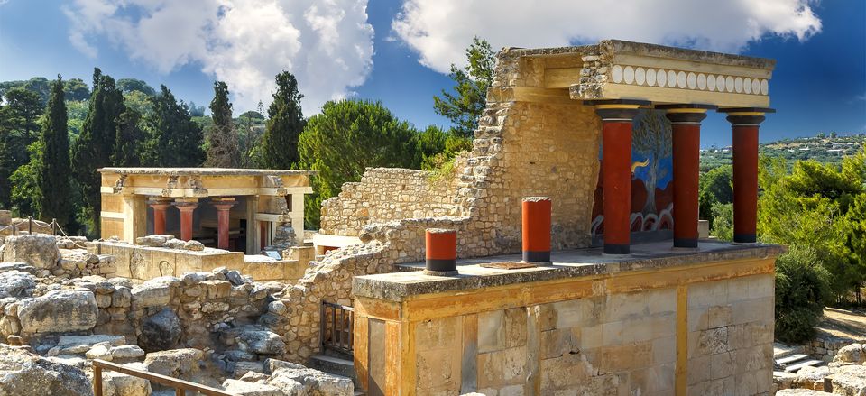  Palace of Knossos archaeological site, Crete, Greece 