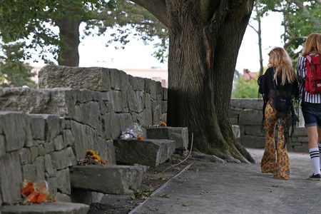 The Salem Witch Memorial in Salem,&nbsp;Massachusetts