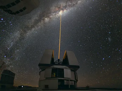 Observing the center of the Milky Way at Paranal Observatory.