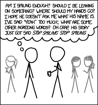 Some people find talking to new people more stressful than others.