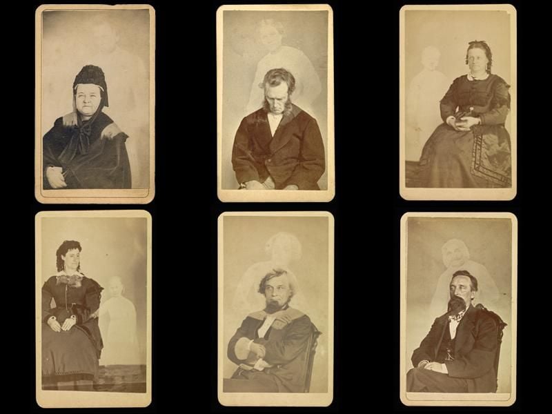 1872 Last Abraham Lincoln Ghost PHOTO Spirit Picture Mary Todd,President Lincoln 