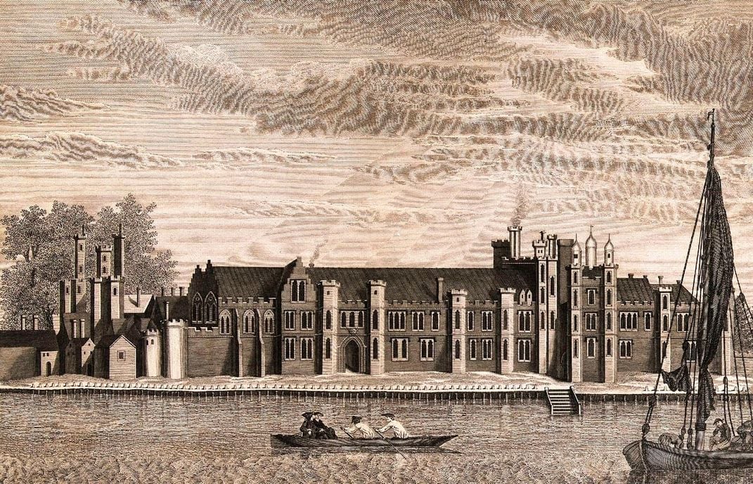 1767 engraving of Greenwich Palace