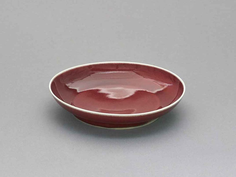 Copper-red dish, Ming dynasty