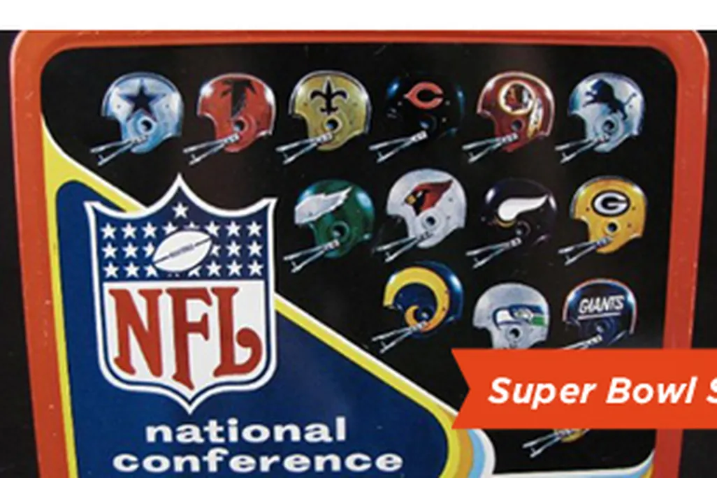 1976 NFL metal lunchbox