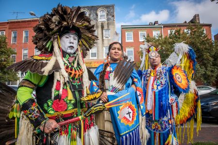 With the support of the University of Maryland, Baltimore County, a new archive is being established to collect the history of the Lumbee community (above from left are members of the intertribal Baltimore American Indian Center: Louis Campbell, Lumbee; Celest Swann, Powhatan; E. Keith Colston, Lumbee / Tuscarora).