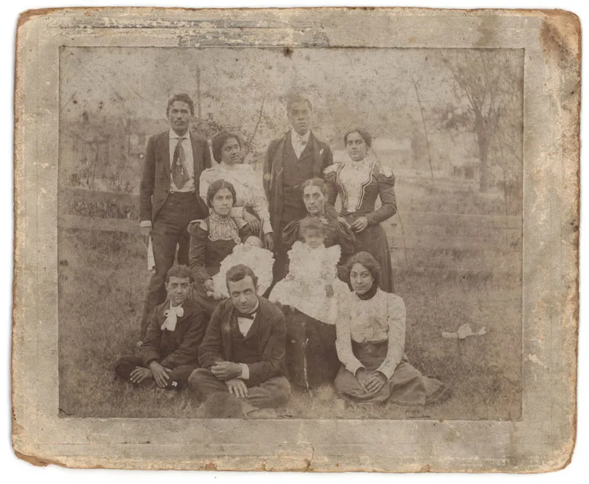 The Jones family in Greensboro, North Carolina, circa 1900