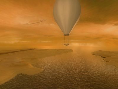 Artist's concept of the Titan Saturn System Mission