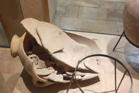 Museum officials say that jars of this size and age are rarely found intact.