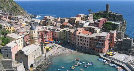 A pre-flood view of Vernazza