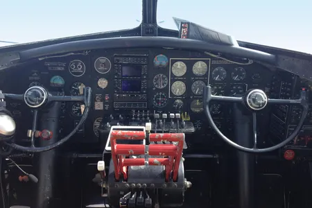 The B-17’s cockpit ages well, but the copilot needs both hands to start the engines, and taxiing can be tricky. 

