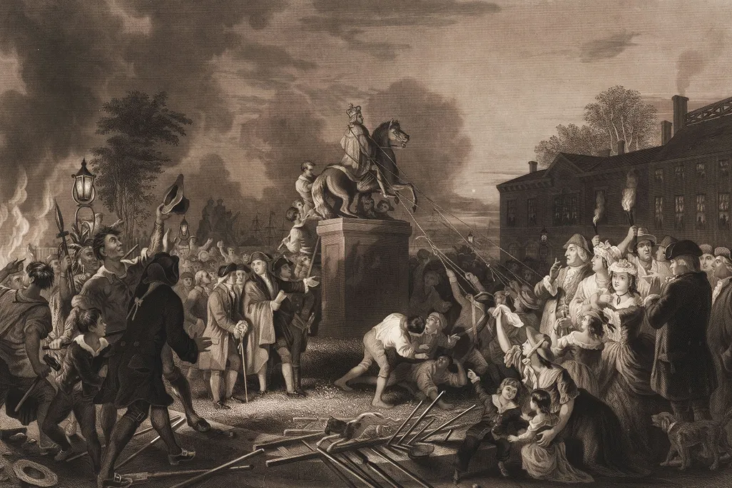 Pulling Down the Statue of George III