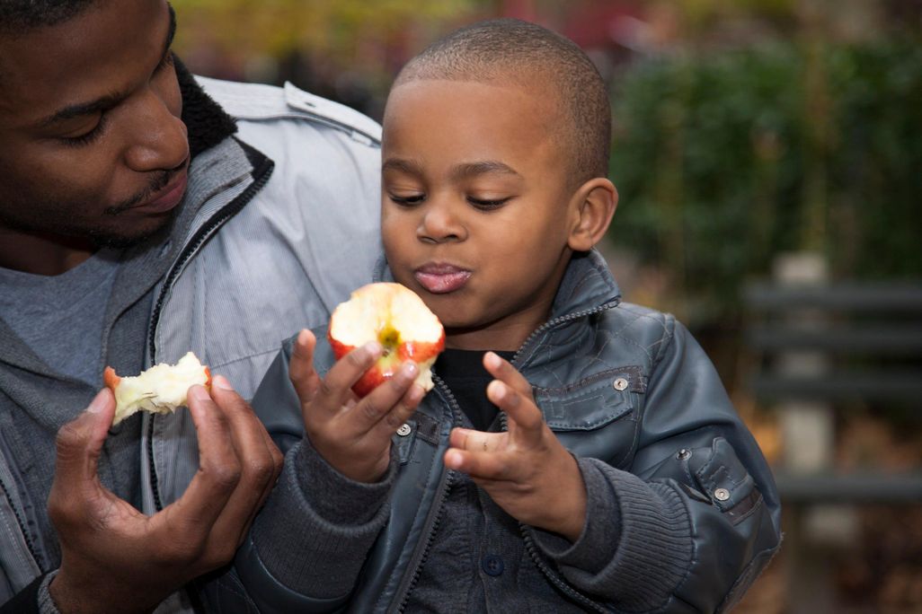 Boy Eating Apple