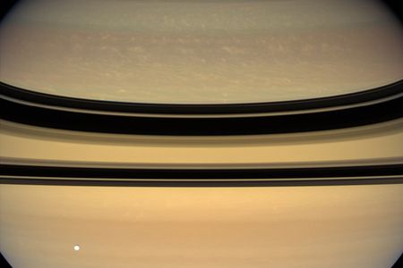 Cassini tracks a long-lived lightning storm on Saturn.