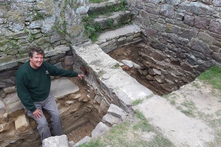 This summer's excavations revealed a Nazi bunker nestled in the ruins of the Nunnery, a former Roman fort on the Channel Island of Alderney.