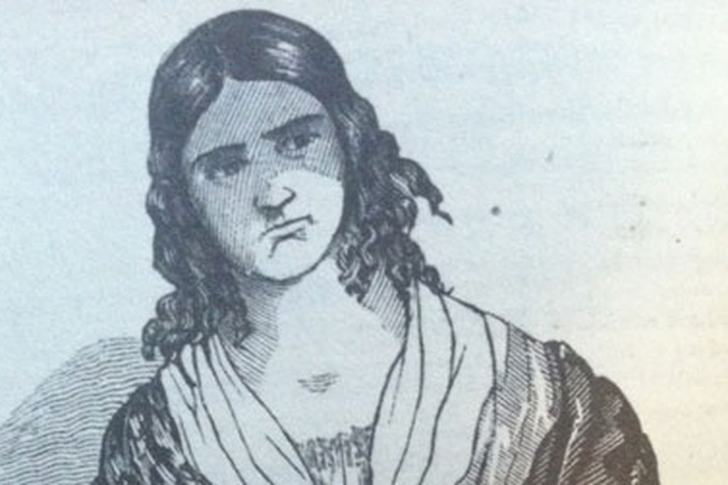 A likeness of Madame Restell, published in the National Police Gazette, 1847