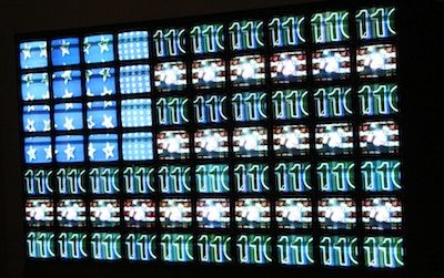 Nam June Paik’s “Video Flag” (1985-96). Celebrate the avant-garde artist’s life and work on Sunday with a symposium and performance organized by some of his most prominent contemporaries.