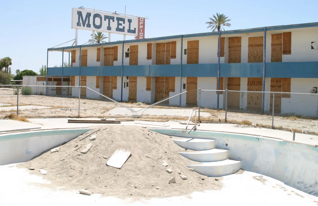 An abandoned motel at the Salton Sea