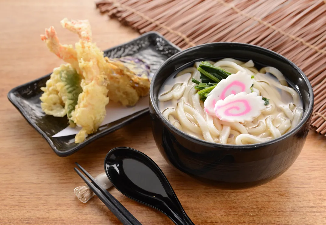 Traditional Udon noodle dish