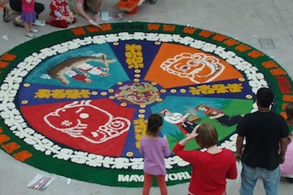 families can help create saw-dust carpets