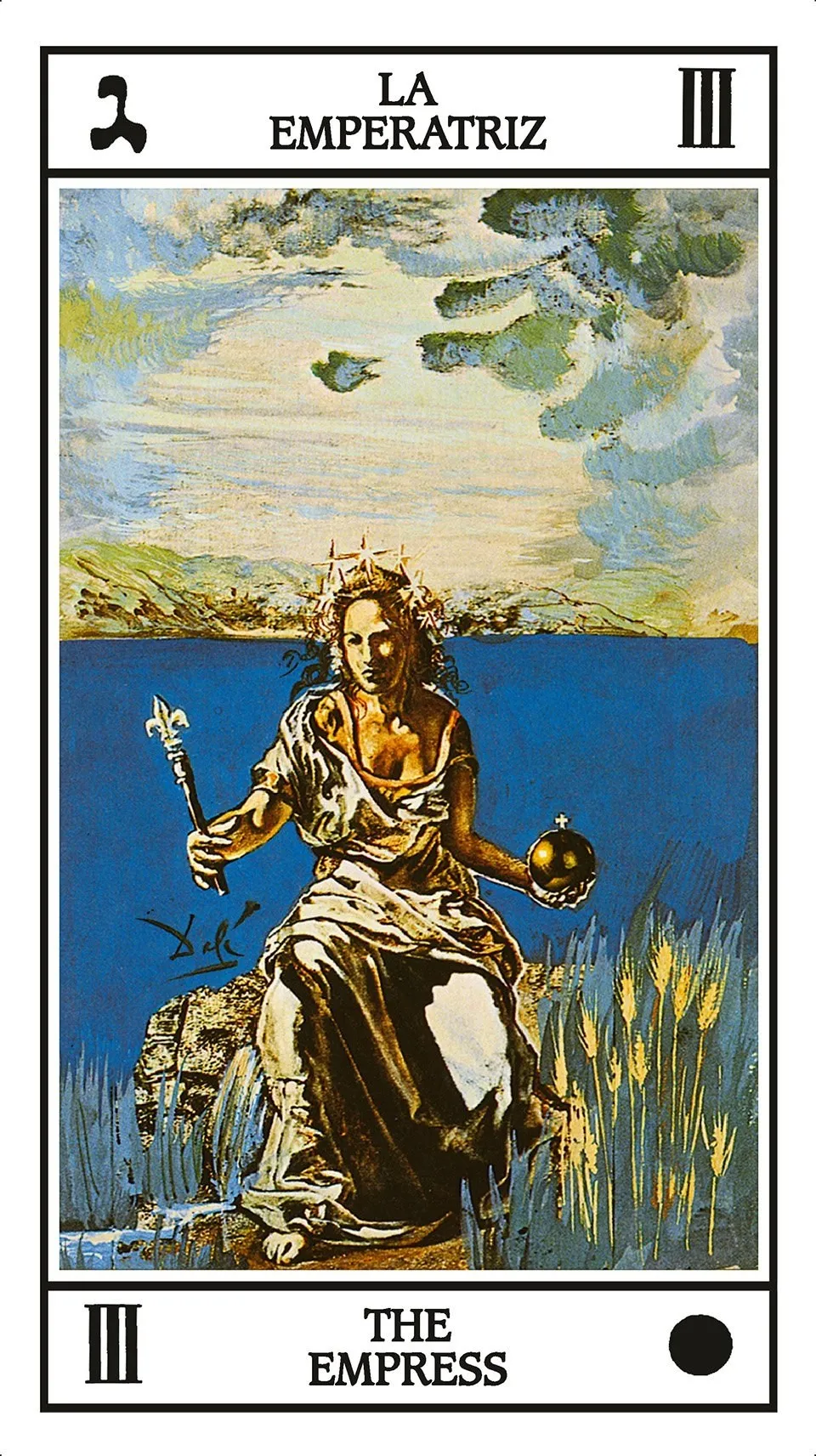 Salvador Dali tarot card empress