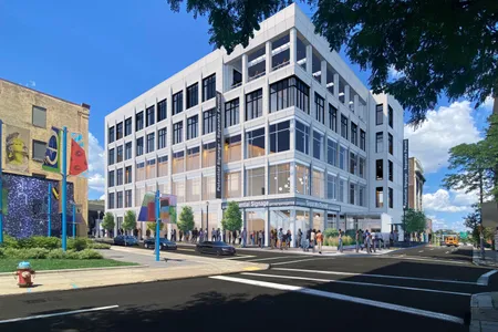The $45 million building will feature a performance venue and events space.