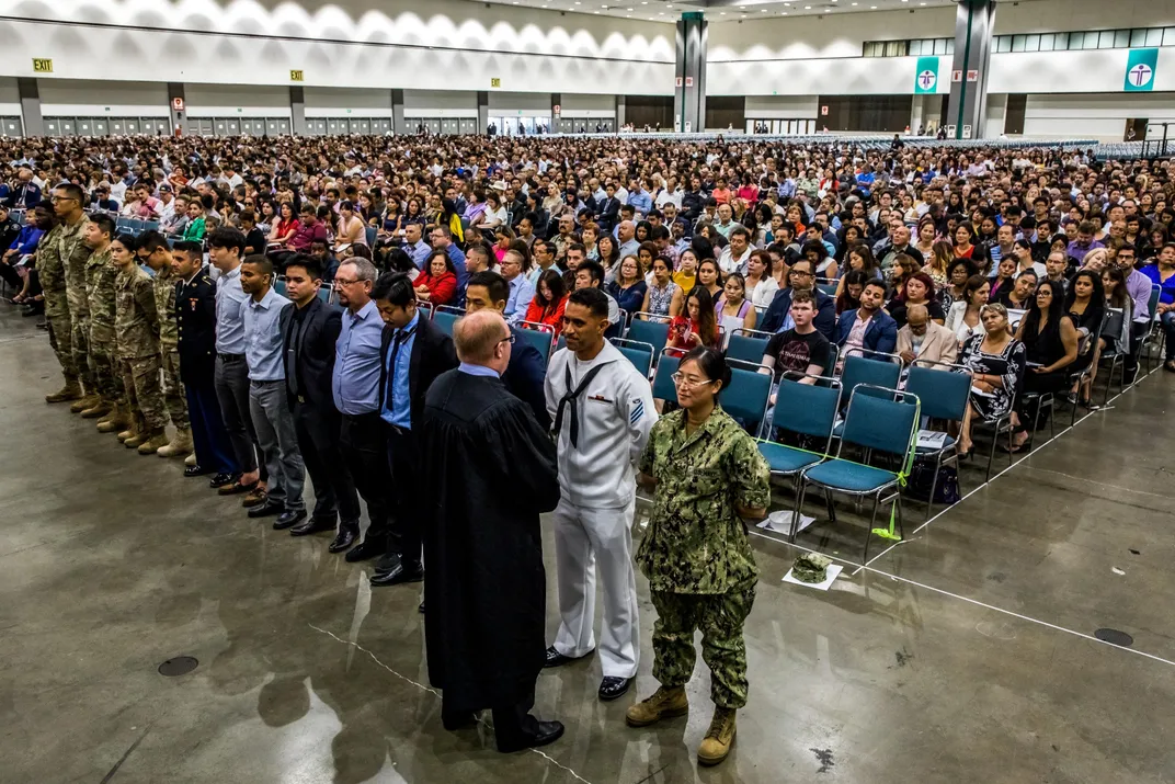 Naturalization ceremony