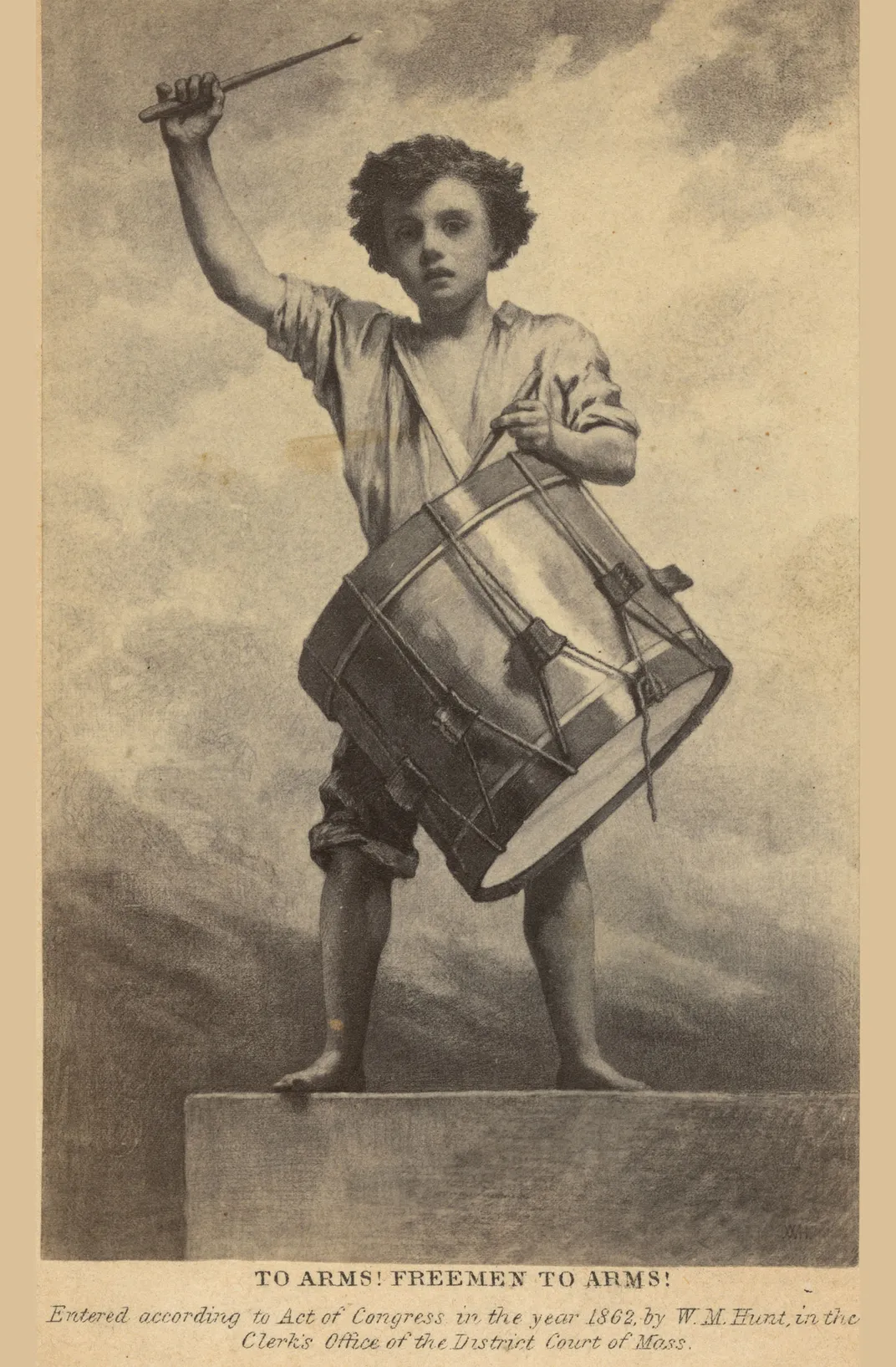 Print of William Morris Hunt’s painting The Drummer Boy