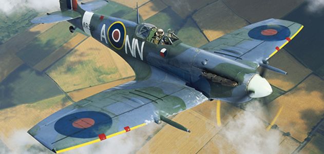 Maquette Avion Wood Warbirds Spitfire Mk2 - King & Country - Bois