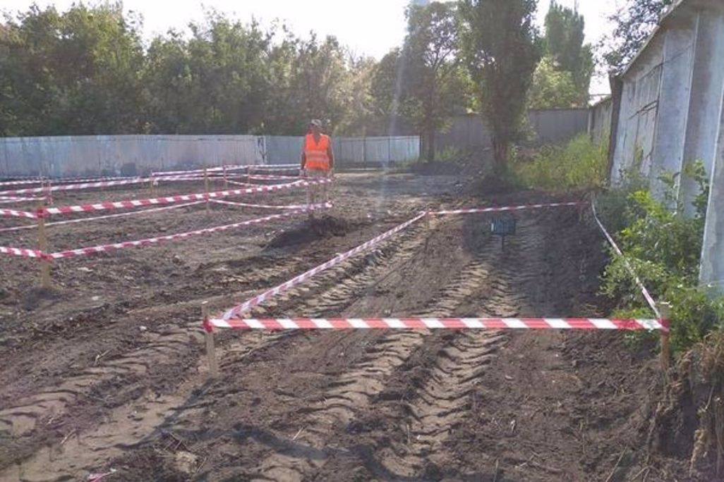 An image of the recently discovered graves in Odessa