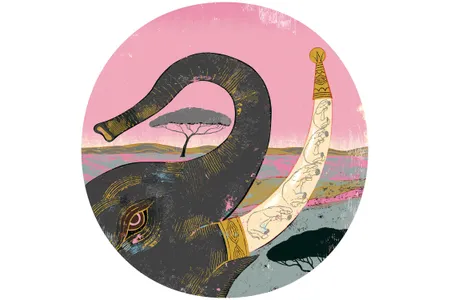 In Africa, ivory has been a status symbol because it comes from elephants, a highly respected animal, and because it is fairly easy to carve into works of art. 