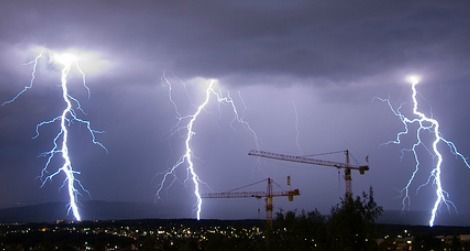 Nasty weather over Oslo, Norway