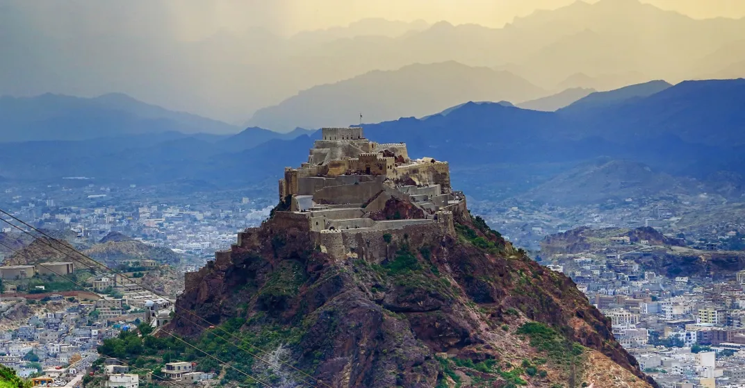 Al-qahira castle before it was bombed