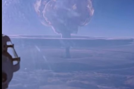 The mushroom cloud from Tsar Bomba was 42 miles high, about seven times the height of Mount Everest